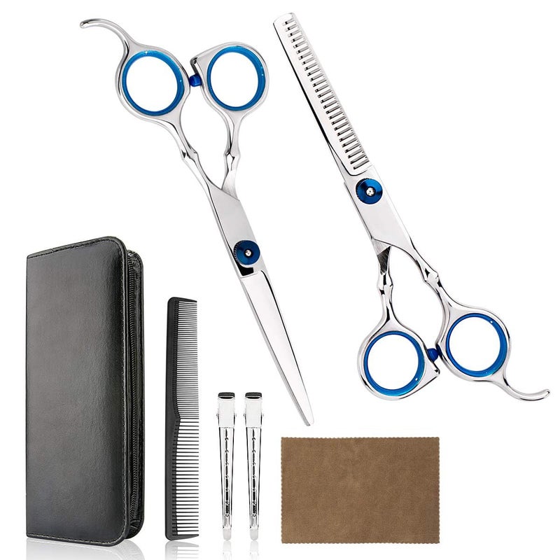 Himart Professional Home Hair Cutting Kit Home Haircutting Scissors Barber Salon Home Thinning Shears Kit with Comb and Case for Men Women - Image 1